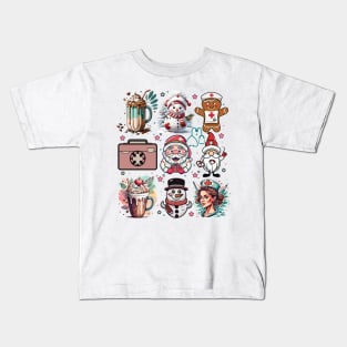 Nurse Christmas Kids T-Shirt